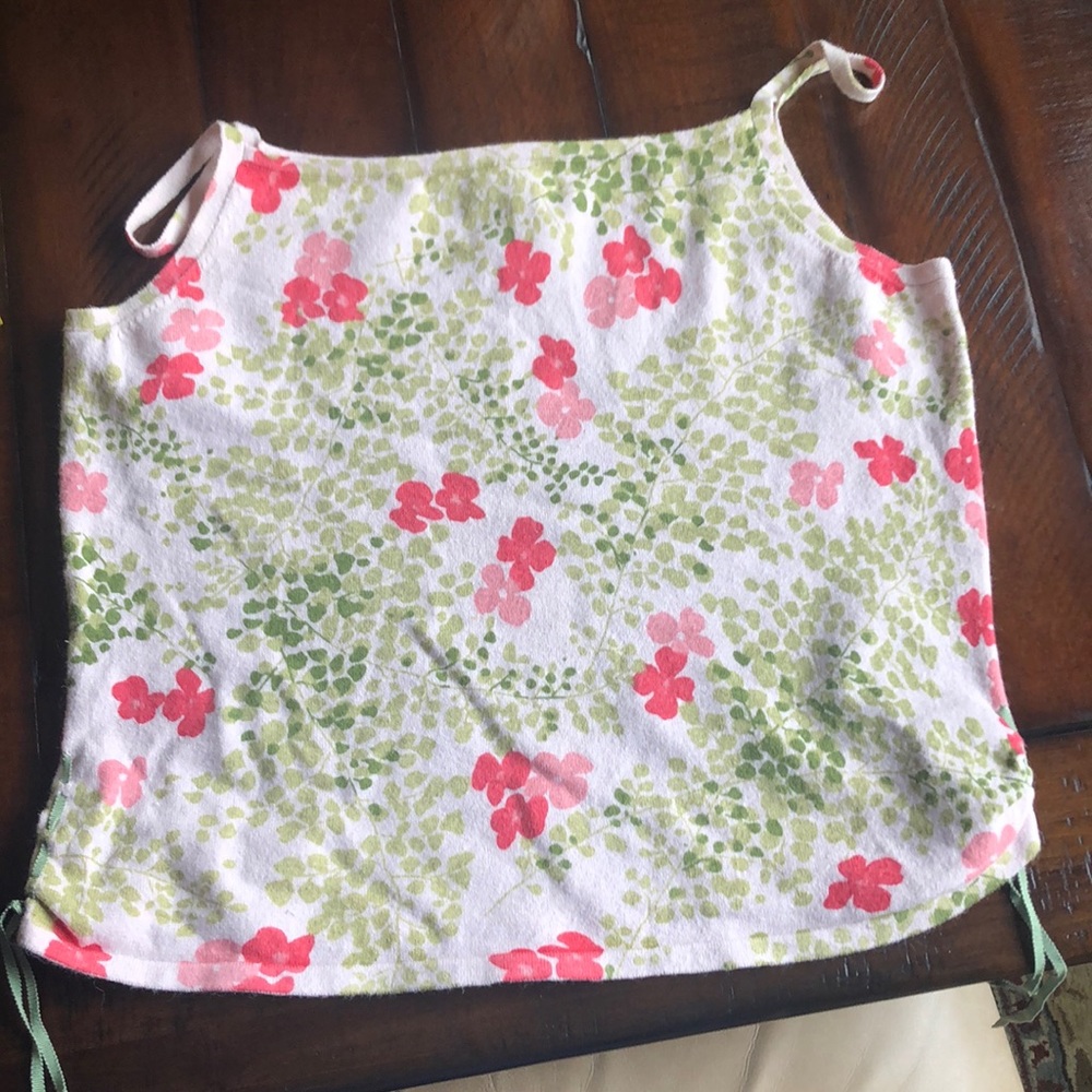 Tabitha/Anthropologie floral sweater tank